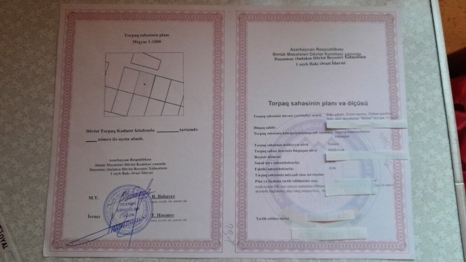 6 sot torpaq satılır, Türkan-8