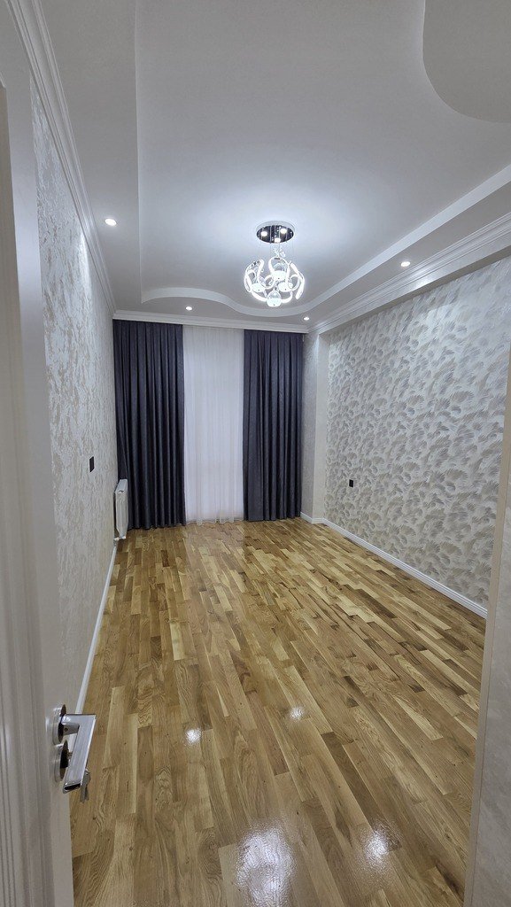 Satılır 1 otaqlı yeni tikili, 45.7 m², Qara Qarayev m.-1