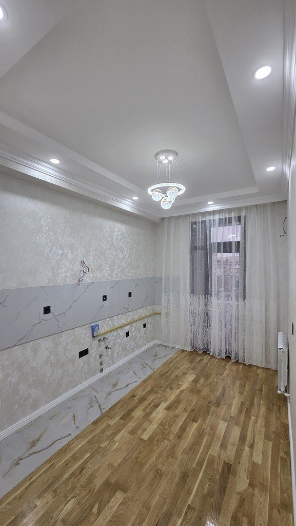 Satılır 1 otaqlı yeni tikili, 45.7 m², Qara Qarayev m.-5