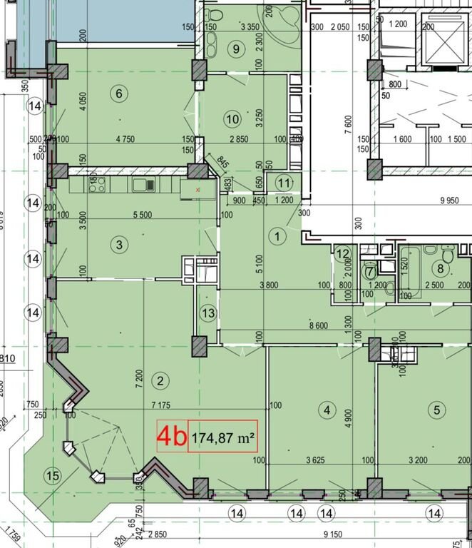 Satılır 4 otaqlı yeni tikili, 175 m², Elmlər Akademiyası m.-3