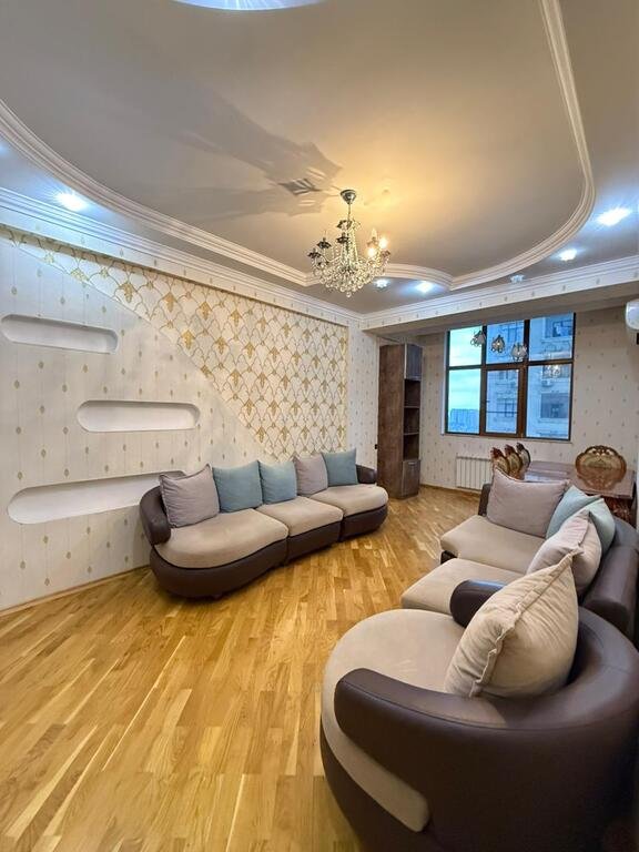 Kirayə verilir 3 otaqlı yeni tikili, 90 m², İnşaatçılar m.-2