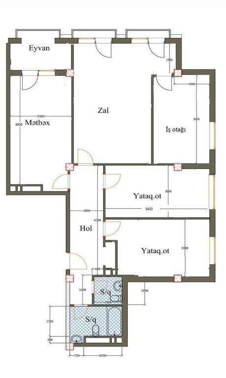 Satılır 4 otaqlı yeni tikili, 151 m², Nəsimi-6