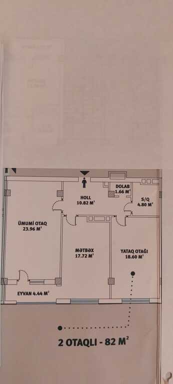 Satılır 2 otaqlı yeni tikili, 82 m², Həzi Aslanov-2