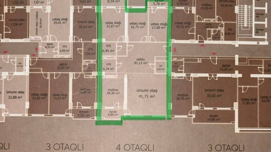 Satılır 4 otaqlı yeni tikili, 185 m², Həzi Aslanov-5