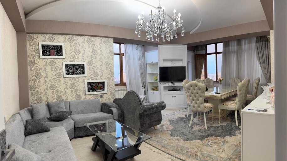 Satılır 3 otaqlı yeni tikili, 109 m², İnşaatçılar m.-1