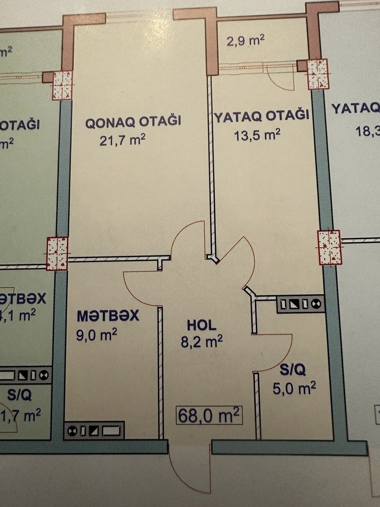 Satılır 3 otaqlı yeni tikili, 68 m², Xırdalan-24