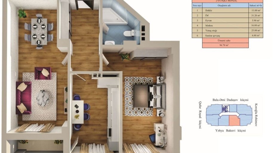 Satılır 2 otaqlı yeni tikili, 96 m², Gənclik m.-4