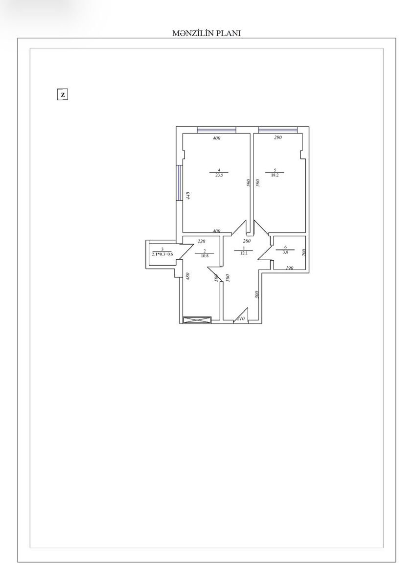 Satılır 2 otaqlı yeni tikili, 80 m², Əhmədli m.-2