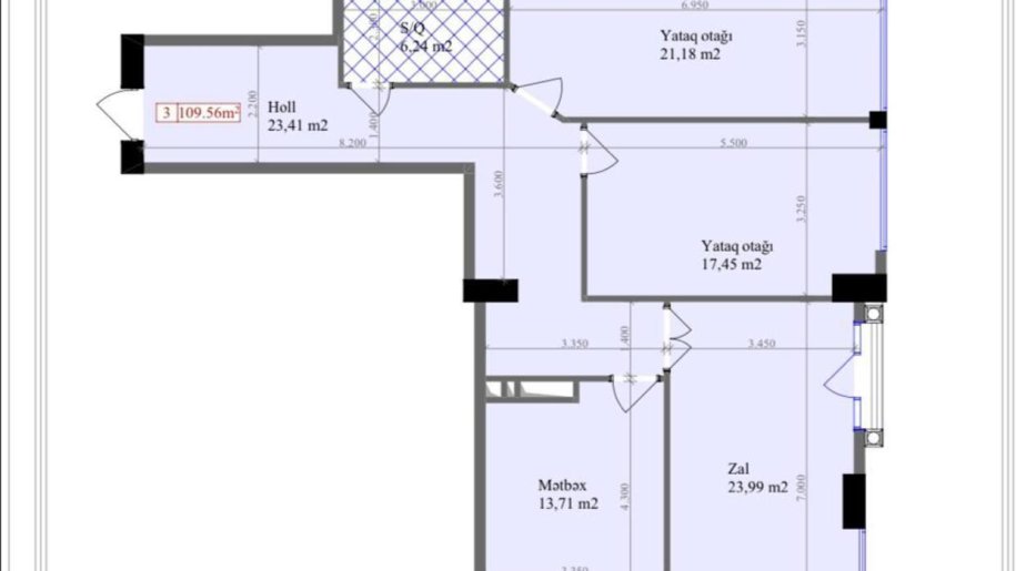 Satılır 3 otaqlı yeni tikili, 110 m², 28 May m.-26