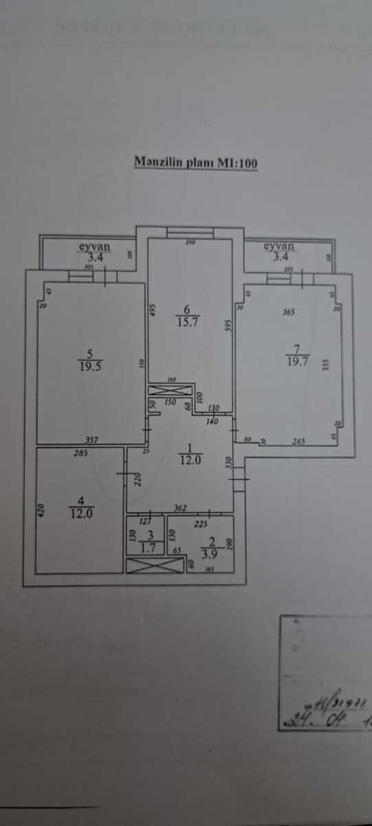 Satılır 3 otaqlı yeni tikili, 92 m², Qara Qarayev m.-3